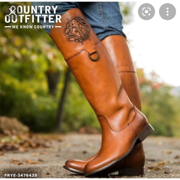 Frye Shoes - Frye Melissa Logo Embossed Leather Boot